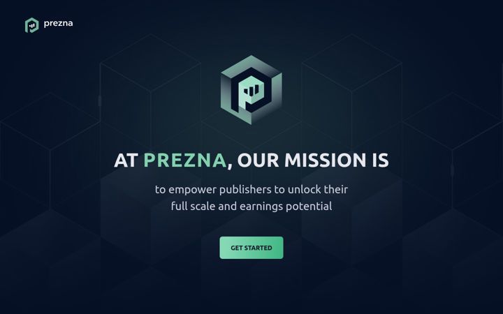 Screenshot of prezna.com