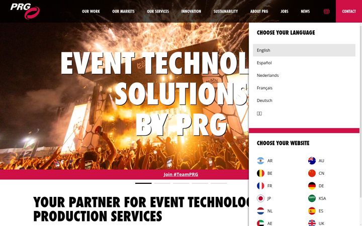 Screenshot of prg.com
