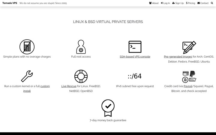 Screenshot of prgmr.com