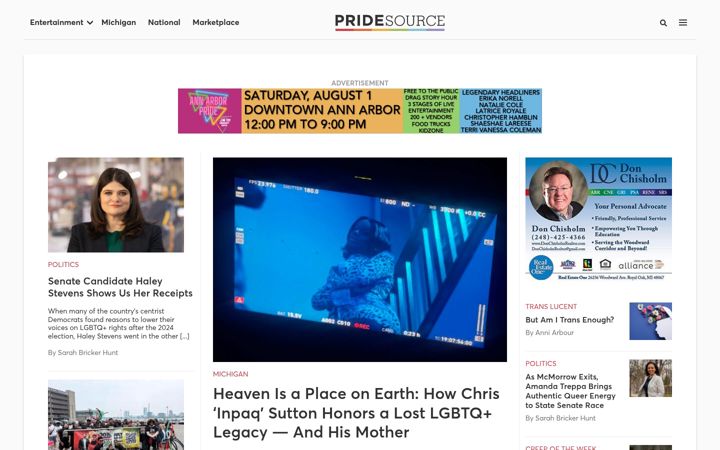 Skærmbillede af pridesource.com