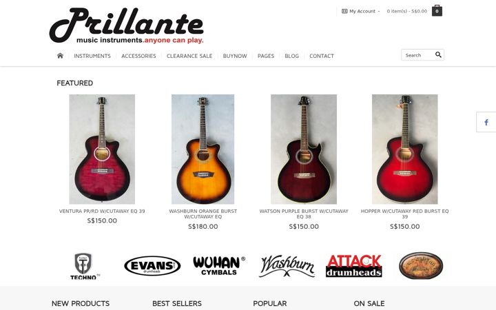 Screenshot of prillante.com