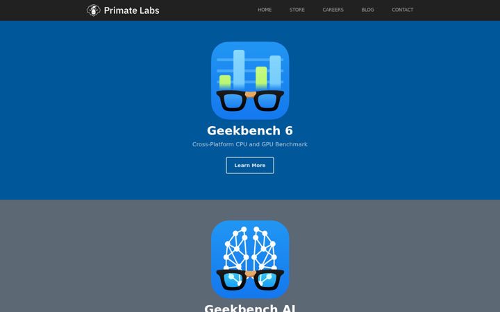 Screenshot of primatelabs.com