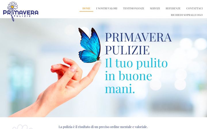 Screenshot von primaveraimpresapulizie.com