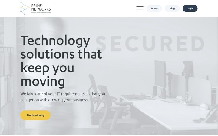 Skjermbilde av prime-networks.co.uk