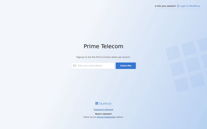 Screenshot of prime-tele.com