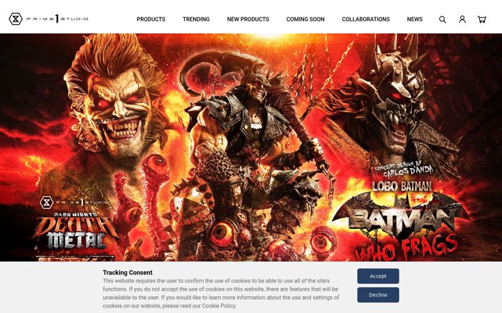 Screenshot of prime1studio.com