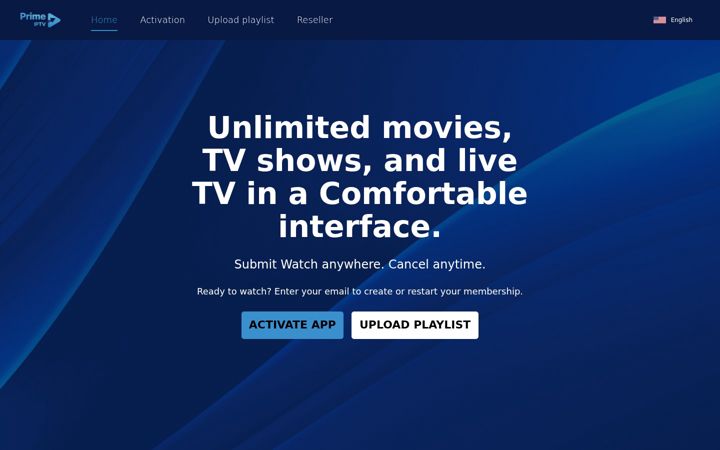 Screenshot of primeiptv.live