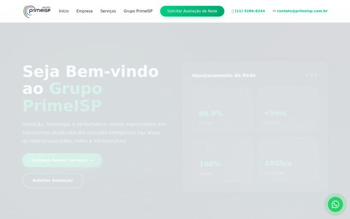 Screenshot of primeisp.com.br