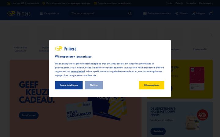 Captură de ecran a primera.nl