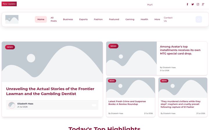 Screenshot di primevipdaily.com