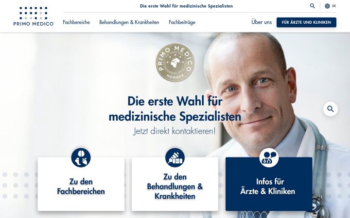 Screenshot of primomedico.com