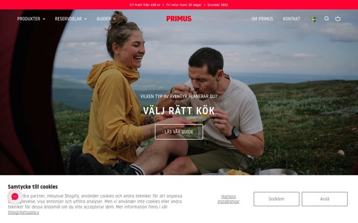 Screenshot of primusequipment.com