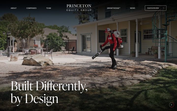 Ekrānuzņēmums no princetonequity.com