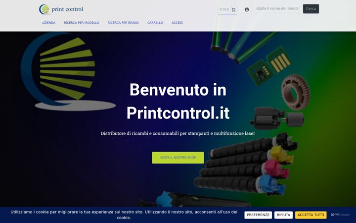 Screenshot stránky printcontrol.it