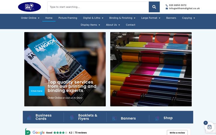 Screenshot von printers-london.com