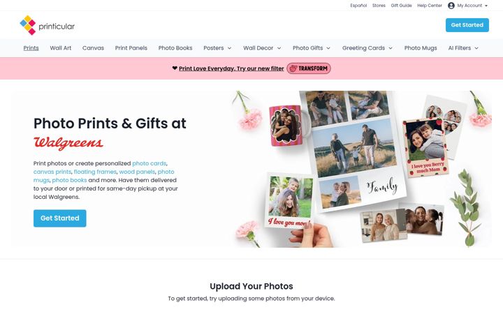 Screenshot of printicular.com