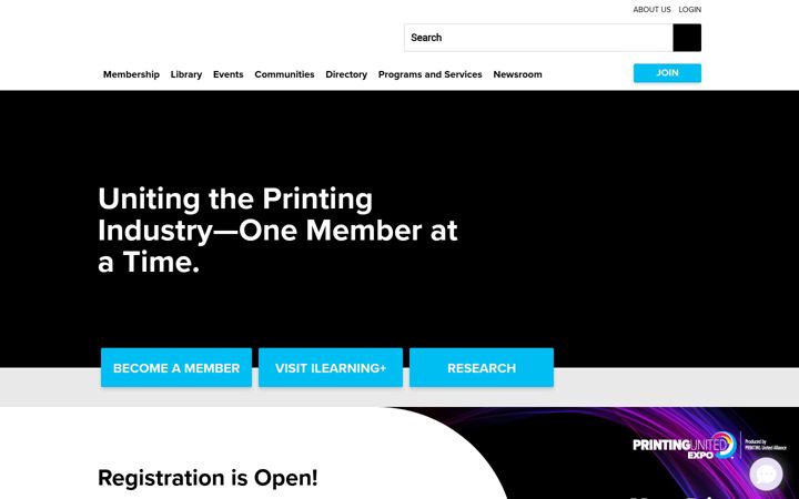 Screenshot of printing.org