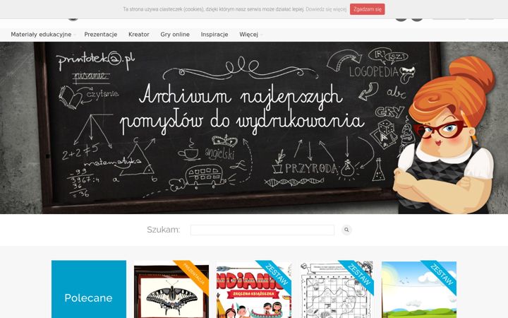 Skärmbild av printoteka.pl