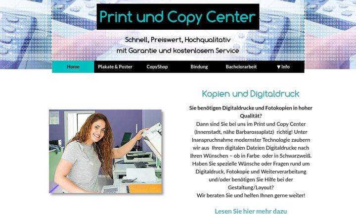 Zrzut ekranu printundcopycenter.de
