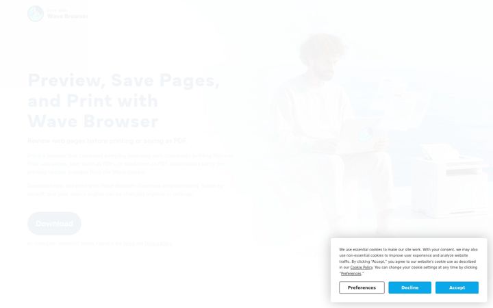 Screenshot of printwithwave.co