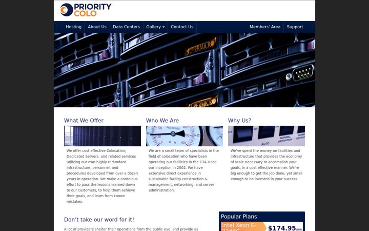 Screenshot of prioritycolo.com