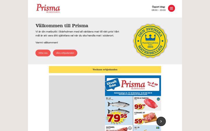 Ekraanipilt saidist prismamat.se