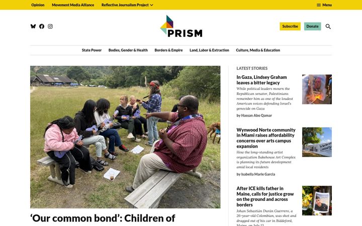 Screenshot of prismreports.org