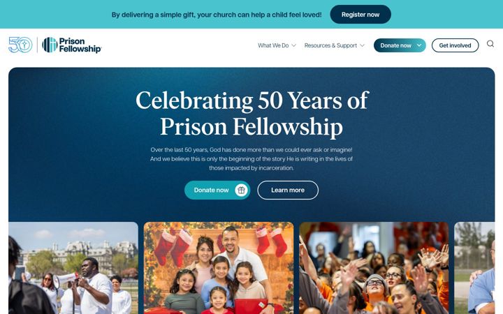 Screenshot of prisonfellowship.org
