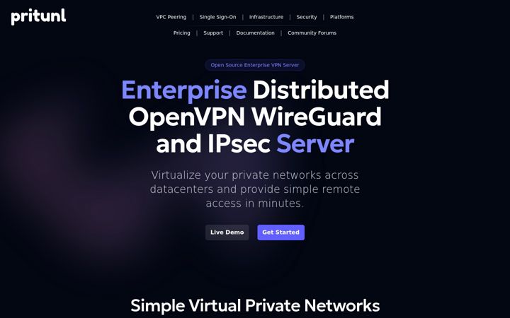 Képernyőkép: pritunl.com