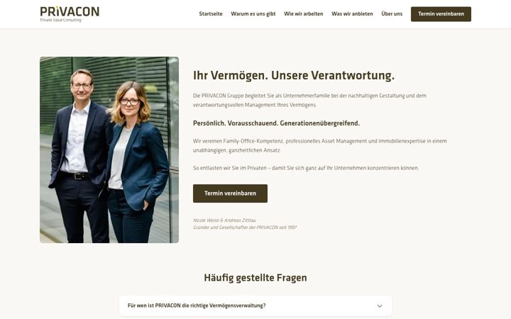 Ekrano kopija privacon.de