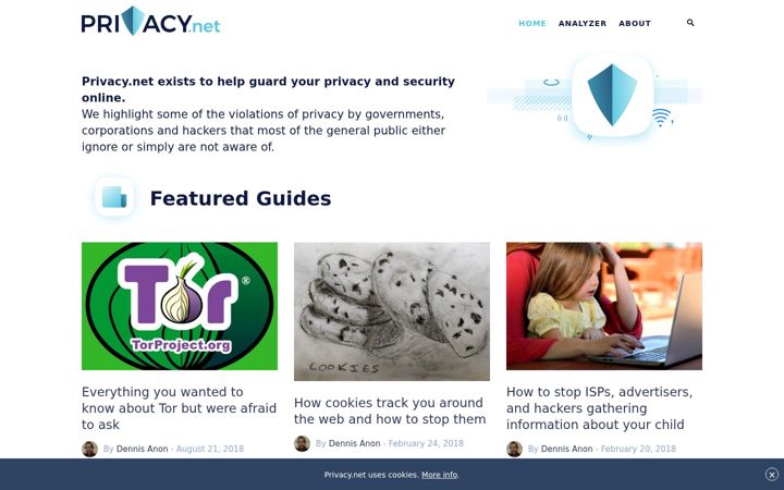 Screenshot of privacy.net