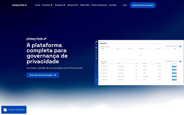 Screenshot di privacytools.com.br