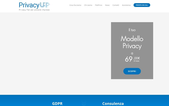 Screenshot ta' privacyup.eu