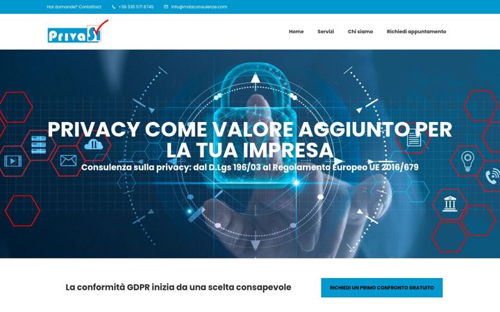 Screenshot of privasi.it