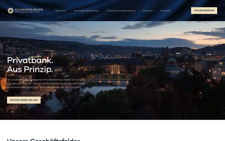 Screenshot of privatbank.de
