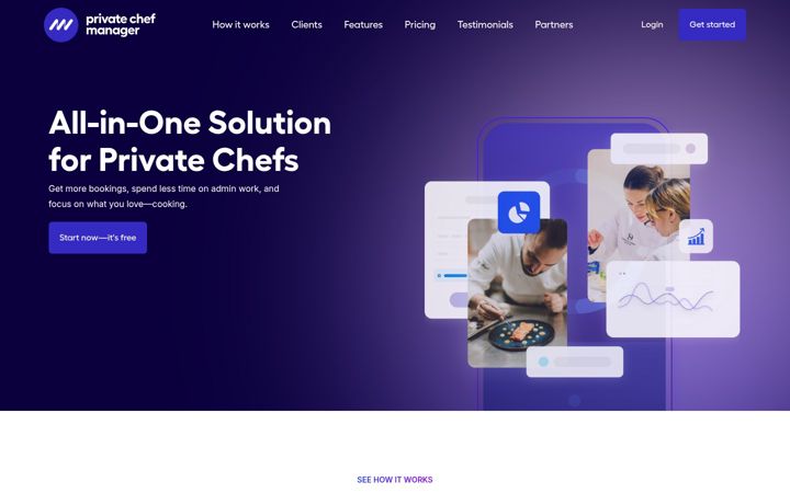 Zrzut ekranu privatechefmanager.com