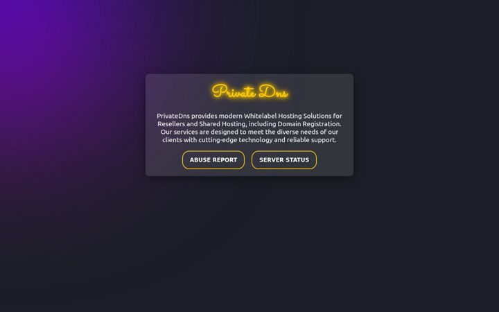 Screenshot of privatedns.vip