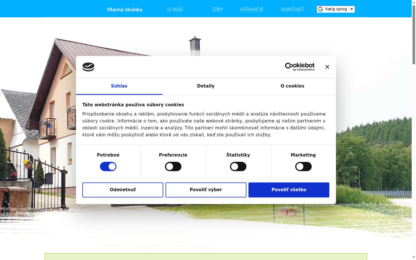 Sutikimo reklamjuostės, rodytos prieš bet kokią sąveiką, ekrano kopija