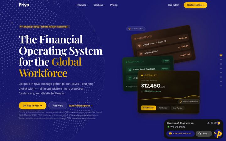 Screenshot of priyo.com