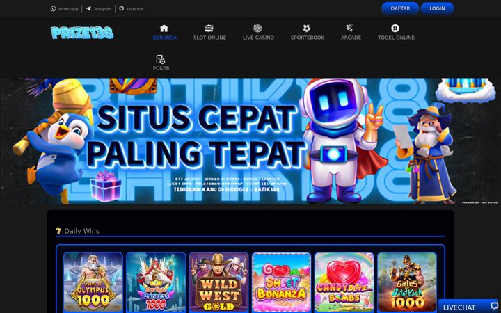 Screenshot of prize138.net