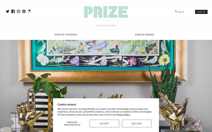 Screenshot of prizeaustin.com