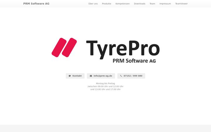 Screenshot of prm-ag.de