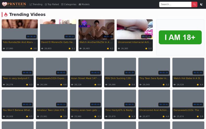 Screenshot of prnteen.com