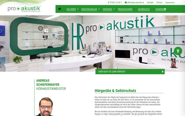Snímek obrazovky proakustik.at