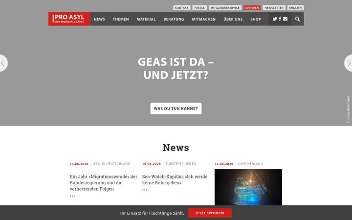 Screenshot of proasyl.de