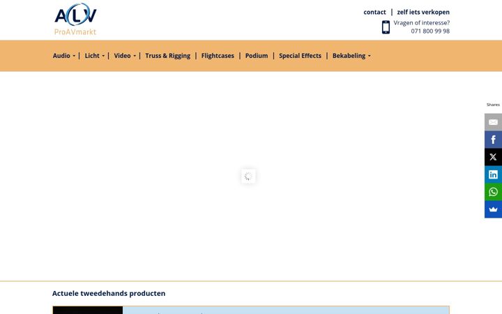 Skjámynd af proavmarkt.nl