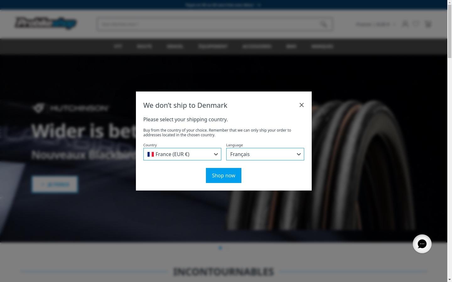 Screenshot of probikeshop.fr