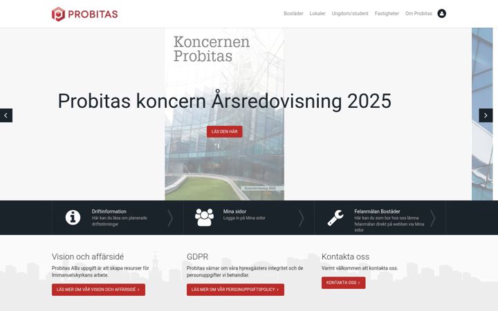Screenshot di probitas.se