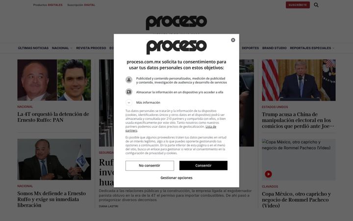 Snímek obrazovky proceso.com.mx