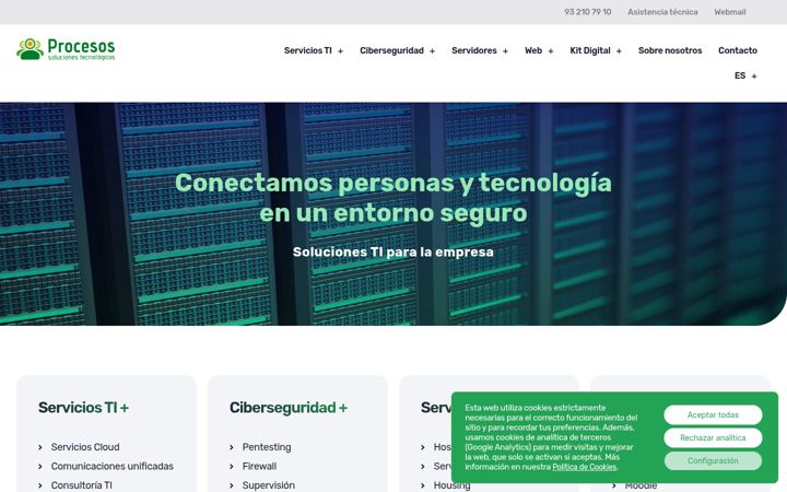 Screenshot of procesos.com